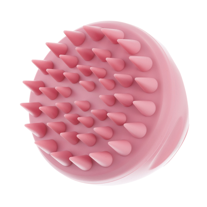 Щетка Dewal Beauty массажная для мытья головы, цвет розовый, 8 х 8,5 см для нанесения логотипа