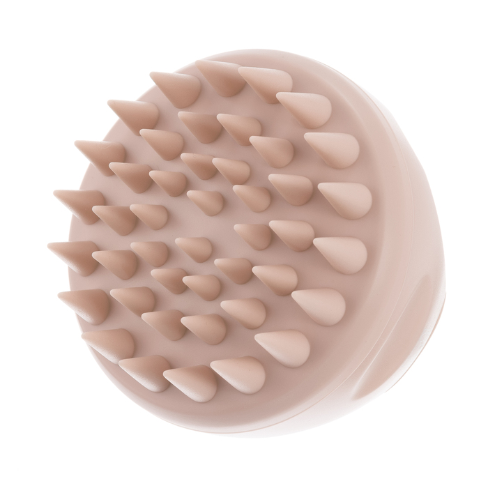 Щетка Dewal Beauty массажная для мытья головы, цвет бежевый, 8 х 8,5 см для нанесения логотипа