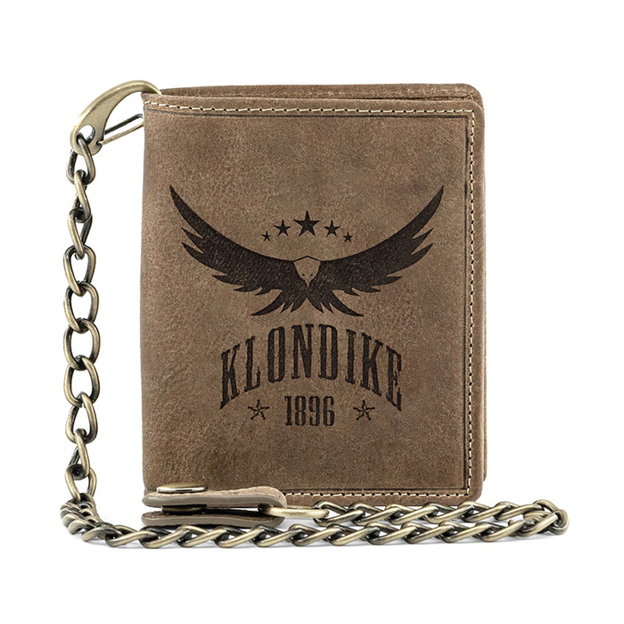 Бумажник KLONDIKE 1896 коллекция «ИСТОК | MAIN», натуральная кожа в светло-коричневом цвете, 10,5 х 12,5 х 2,5 см для нанесения логотипа