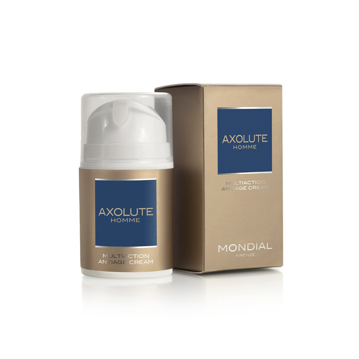 Многофункциональный антивозрастной крем для лица MONDIAL AXOLUTE HOMME MULTIACTION ANTIAGE CREAM, 50 мл для нанесения логотипа