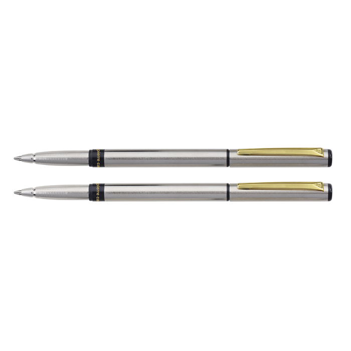 Набор Pierre Cardin коллекция «ПАРА | PEN&PEN» : ручка шариковая + роллер. Цвет - серебристый. Упаковка Е. для нанесения логотипа
