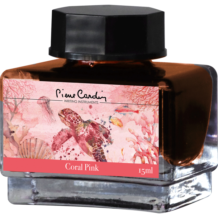 Флакон чернил Pierre Cardin 15мл, коллекция «ГОРОДСКАЯ ФАНТАЗИЯ | CITY FANTASY» цвет Coral Pink (Розовый Коралл) для нанесения логотипа