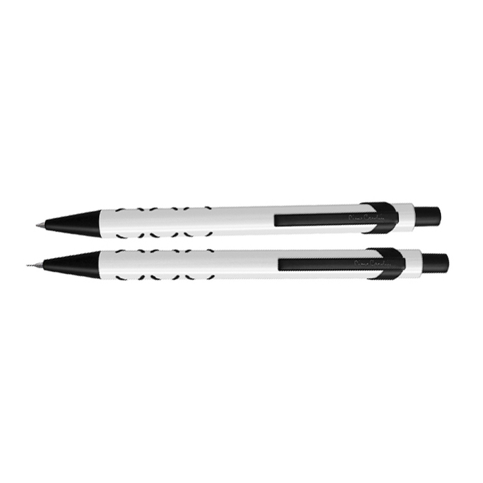 Набор Pierre Cardin коллекция «ПАРА | PEN&PEN»: ручка шарик. + механич. карандаш. Цвет - белый. Упаковка Е-3n для нанесения логотипа