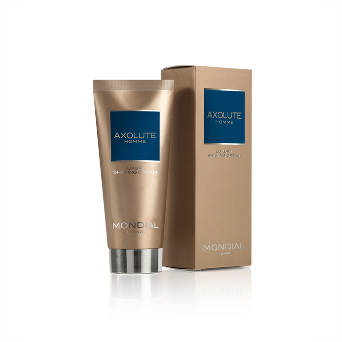 Крем для бритья в тубе MONDIAL AXOLUTE HOMME LUXURY SHAVING CREAM SOFT, 100 мл для нанесения логотипа