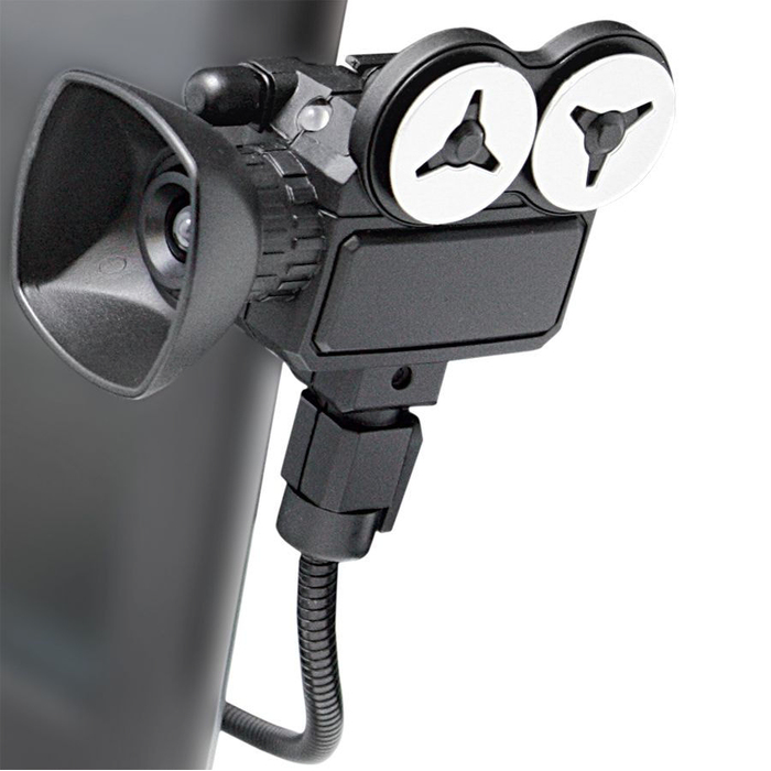 Веб-камера с микрофоном "Мотор!", USB разъем, пластик для нанесения логотипа
