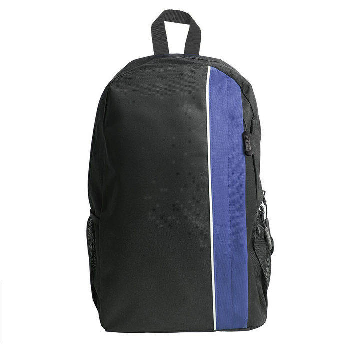 Рюкзак PLUS, чёрный/т.синий, 44 x 26 x 12 см, 100% полиэстер 600D для нанесения логотипа