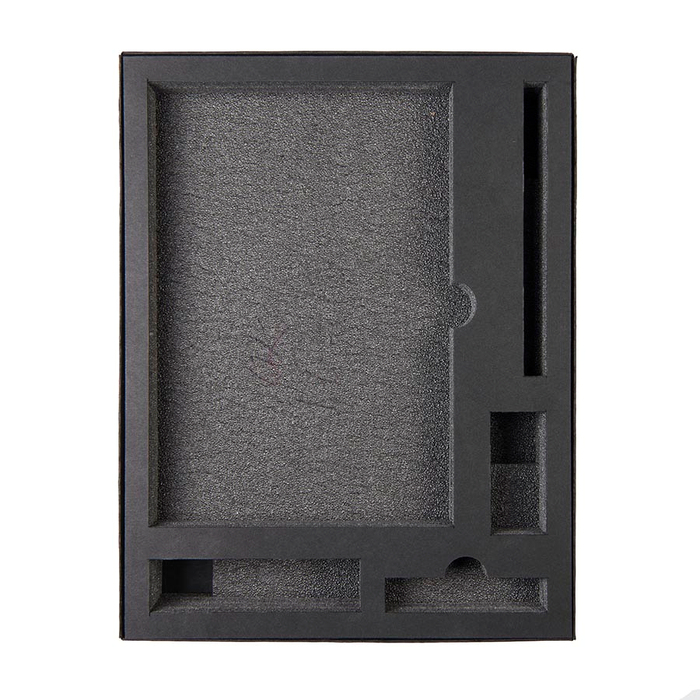 Коробка "Tower", сливбокс, размер 20*29*4.5 см, картон черный,300 гр. ложемент изолон для нанесения логотипа
