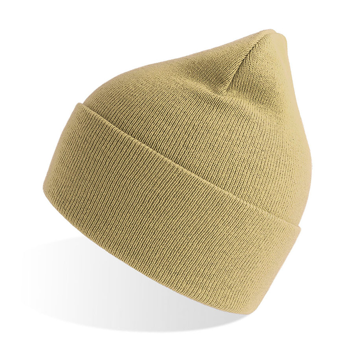 Шапка вязаная PURE с отворотом из пряжи Polylana для нанесения логотипа