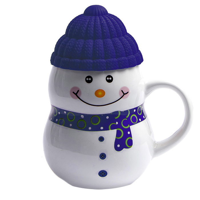 Кружка SNOWMAN с крышкой для нанесения логотипа