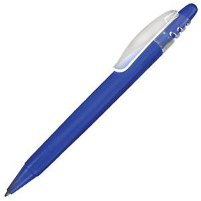X-8 FROST, ручка шариковая, фростированный синий, пластик для нанесения логотипа