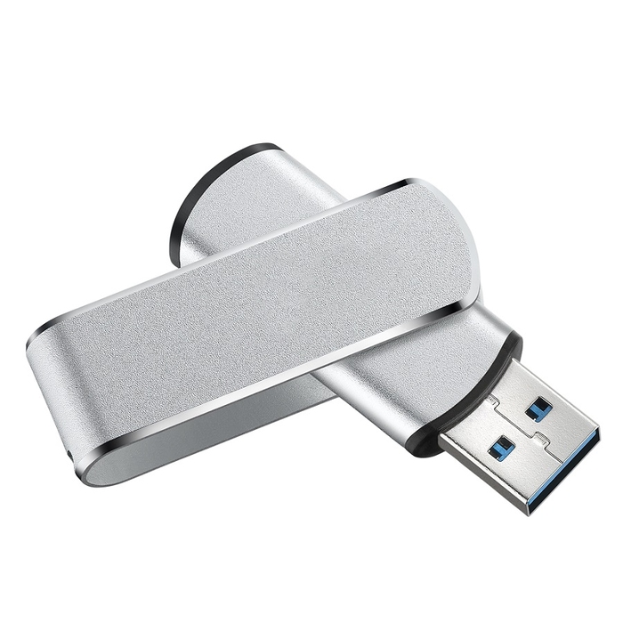 USB flash-карта SWING METAL, 64Гб, алюминий, USB 3.0 для нанесения логотипа