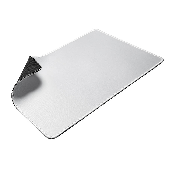 Коврик для мыши GLIDE M, 35*25*0,3см, прошитый край, белый для нанесения логотипа