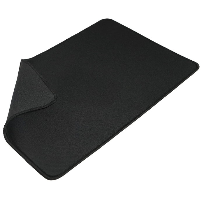 Коврик для мыши GLIDE M, 35*25*0,3см, прошитый край, черный для нанесения логотипа