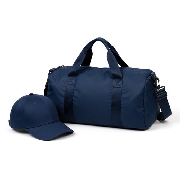 Набор подарочный MOTION: сумка спортивная, бейсболка; синий для нанесения логотипа