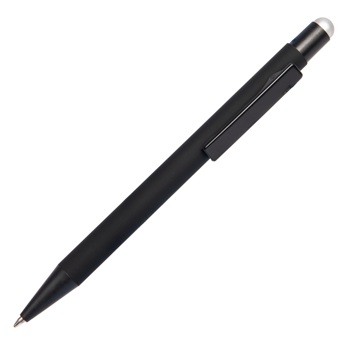 Ручка шариковая FACTOR BLACK со стилусом для нанесения логотипа