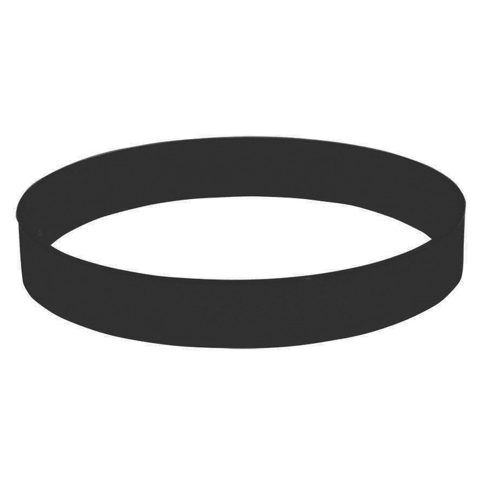 Браслет силиконовый FEST; 20 x 1,2 x 0,2 см; черный; силикон для нанесения логотипа