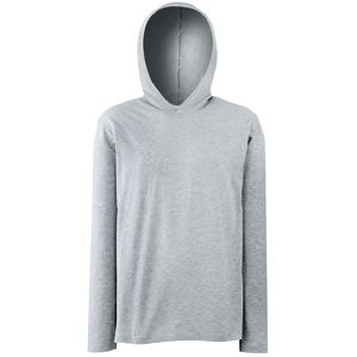 Футболка LONG SLEEVE HOODED T 160 для нанесения логотипа