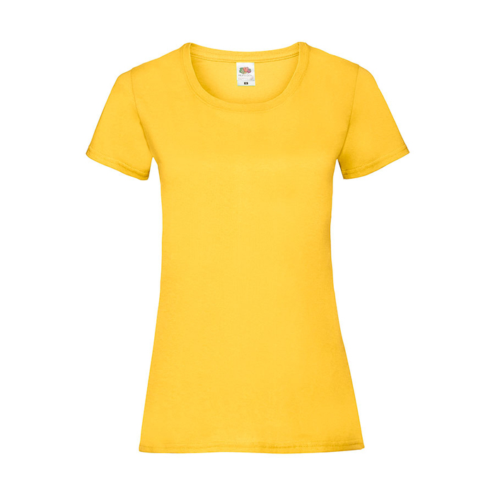 Футболка "Lady-Fit Valueweight T", солнечно-желтый_L, 100% хлопок, 165 г/м2 для нанесения логотипа
