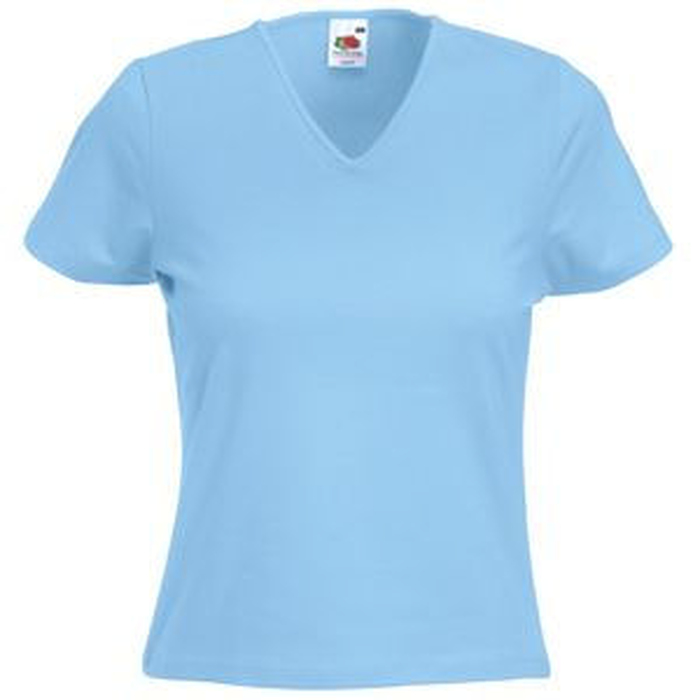 Футболка женская LADY FIT V-NECK T 210 для нанесения логотипа