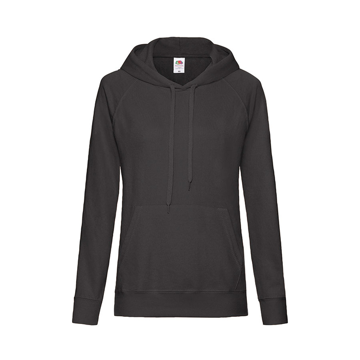 Толстовка женская без начеса LIGHTWEIGH HOODED SWEAT 240 для нанесения логотипа