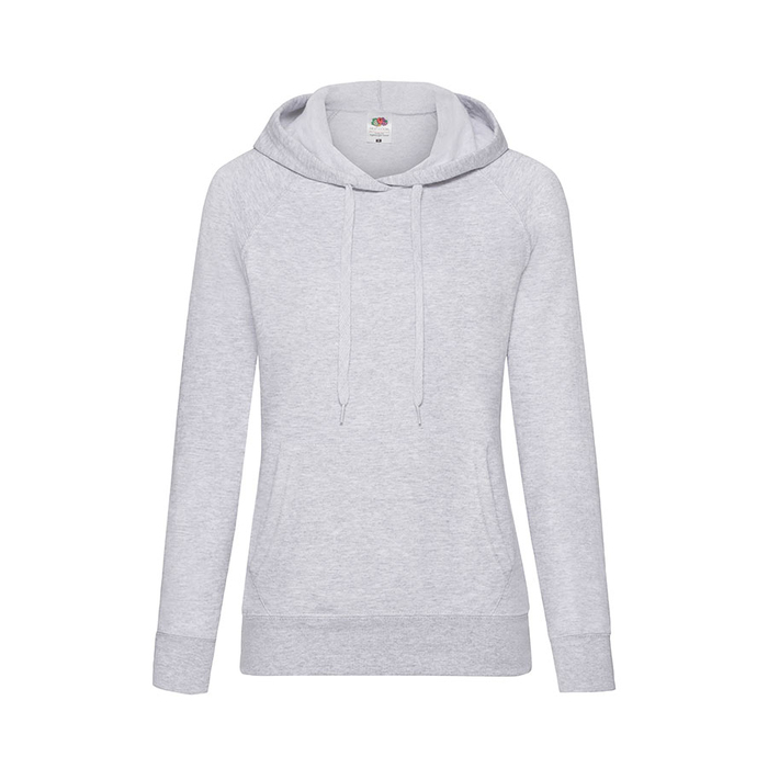 Толстовка женская без начеса LIGHTWEIGH HOODED SWEAT 240 для нанесения логотипа