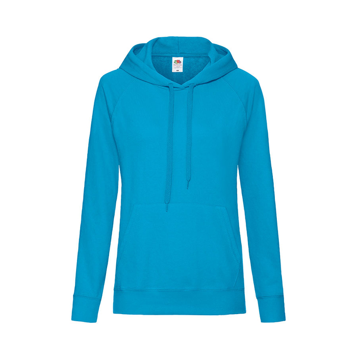 Толстовка женская без начеса LIGHTWEIGH HOODED SWEAT 240 для нанесения логотипа