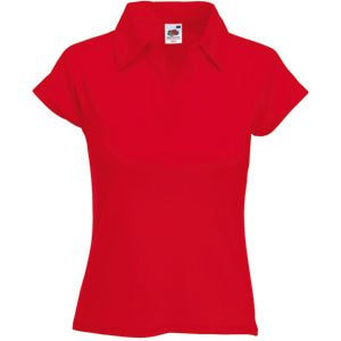 Поло женское LADY-FIT RIB POLO 220 для нанесения логотипа