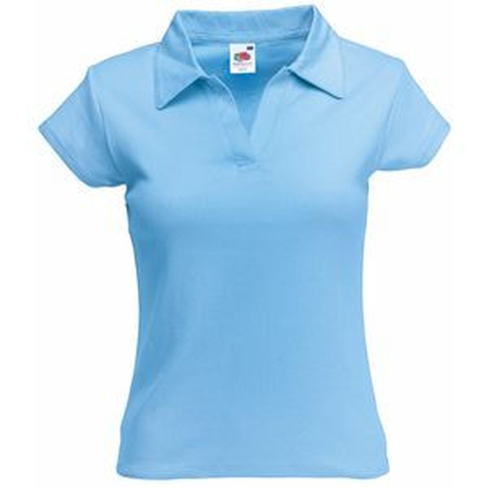 Поло женское LADY-FIT RIB POLO 220 для нанесения логотипа