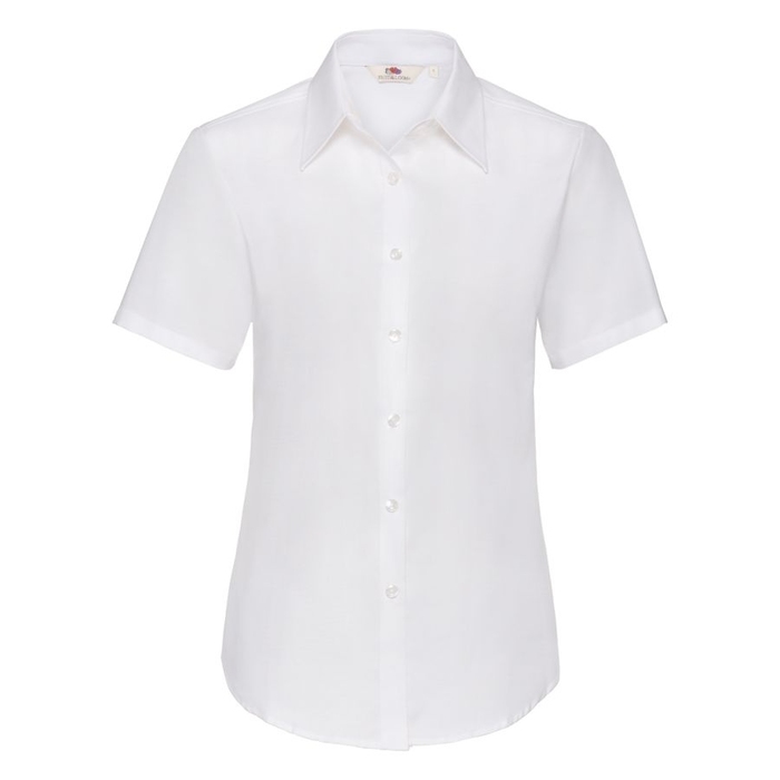 Рубашка женская SHORT SLEEVE OXFORD SHIRT LADY-FIT 130 для нанесения логотипа