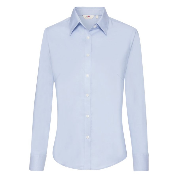 Рубашка женская LONG SLEEVE OXFORD SHIRT LADY-FIT 135 для нанесения логотипа