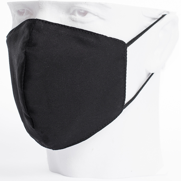 Бесклапанная фильтрующая маска RESPIRATOR 800 HYDROP черная без логотипа в черном пакете для нанесения логотипа