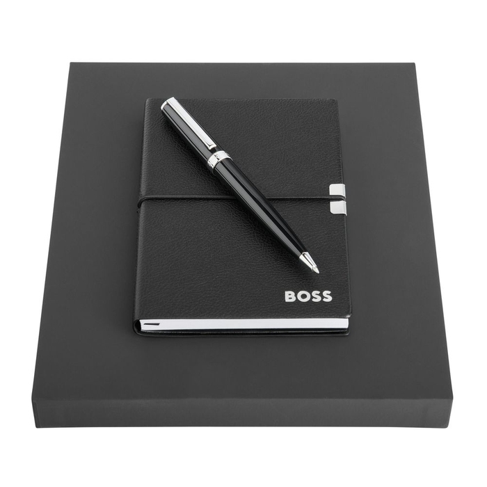 Набор HUGO BOSS (шариковая ручка и блокнот A6) для нанесения логотипа