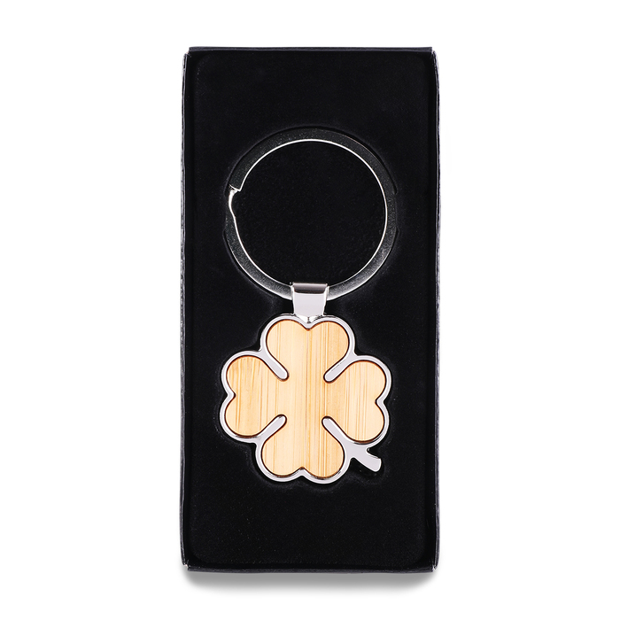 Брелок Bray Clover, коричневый для нанесения логотипа