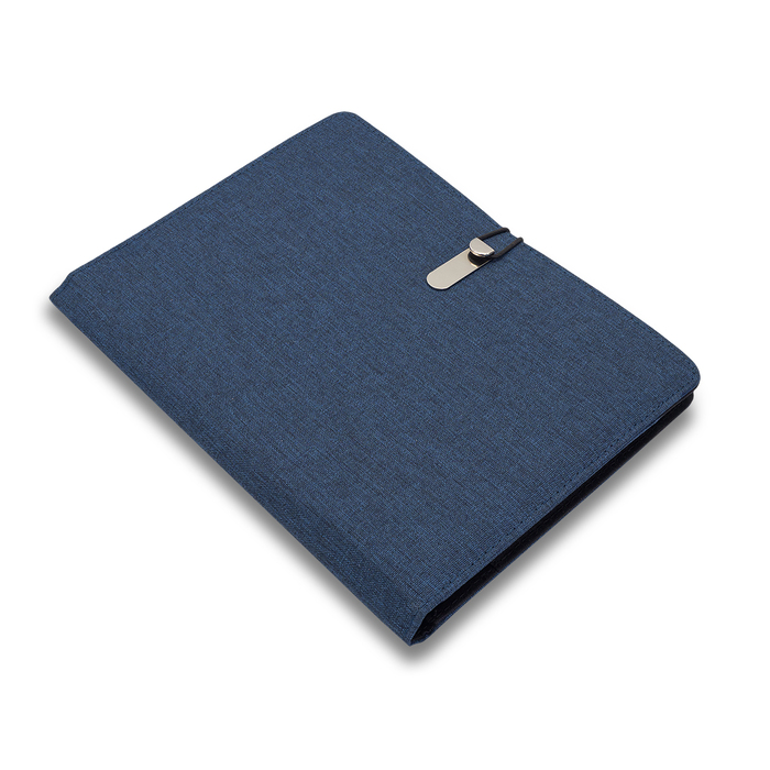 Органайзер VICTORIS с блокнотом, темно-синий для нанесения логотипа