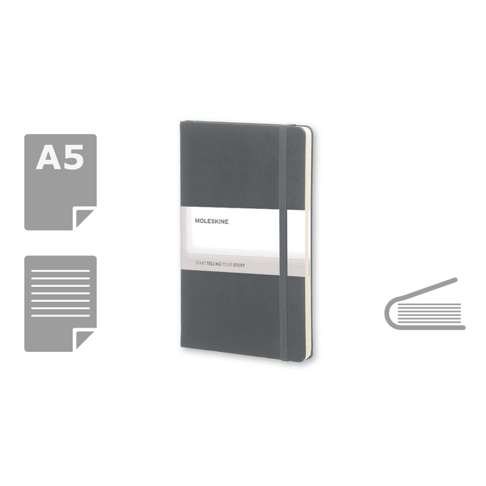 Блокнот MOLESKINE A5 для нанесения логотипа
