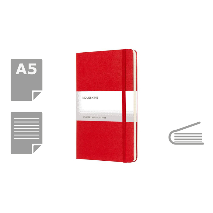 Блокнот MOLESKINE A5 для нанесения логотипа