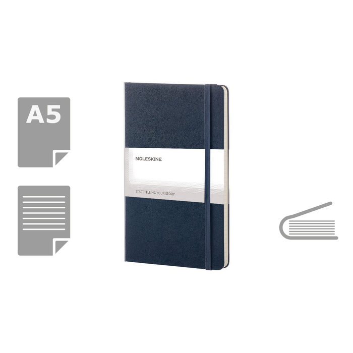 Блокнот MOLESKINE A5 для нанесения логотипа