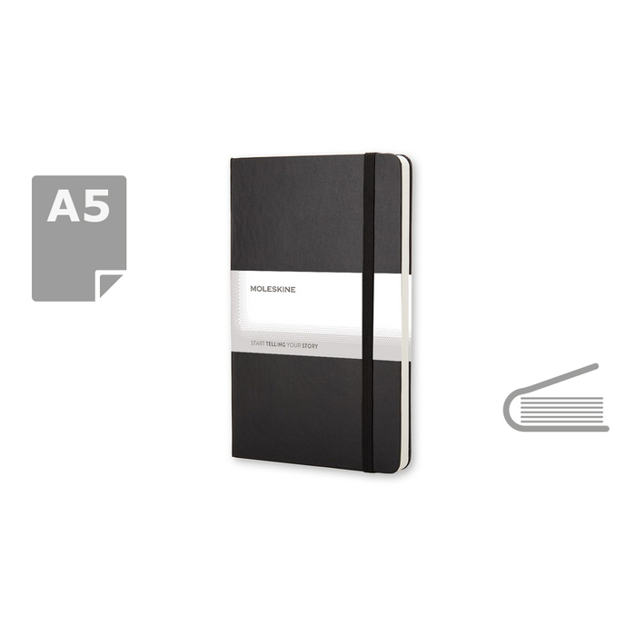 Блокнот MOLESKINE A5 для нанесения логотипа