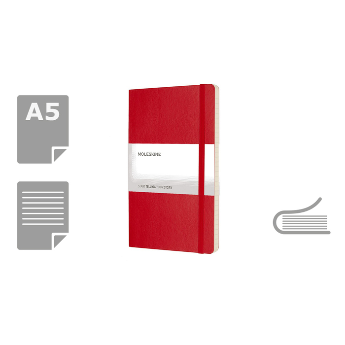 Блокнот MOLESKINE A5 для нанесения логотипа