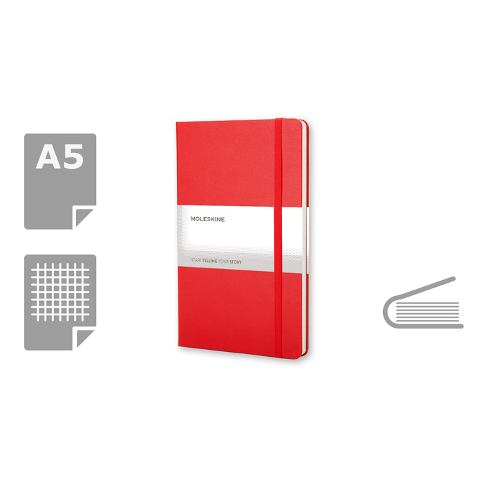 Блокнот MOLESKINE A5 для нанесения логотипа
