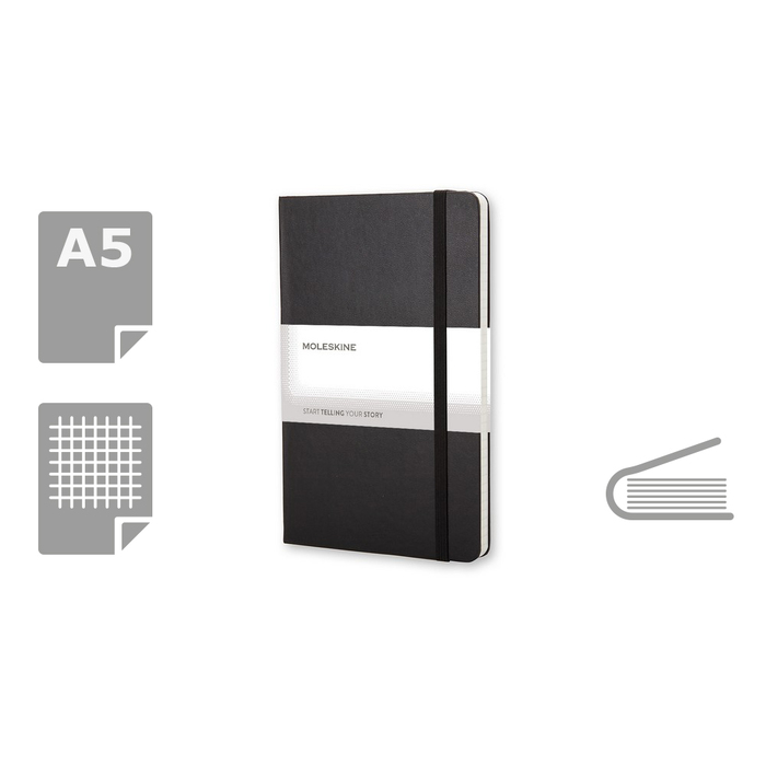 Блокнот MOLESKINE A5 для нанесения логотипа