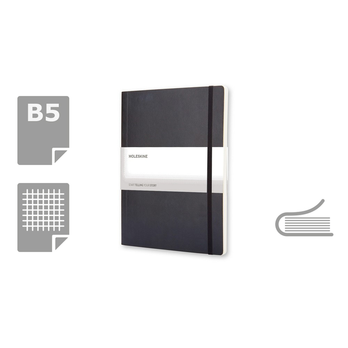 Блокнот MOLESKINE B5 для нанесения логотипа