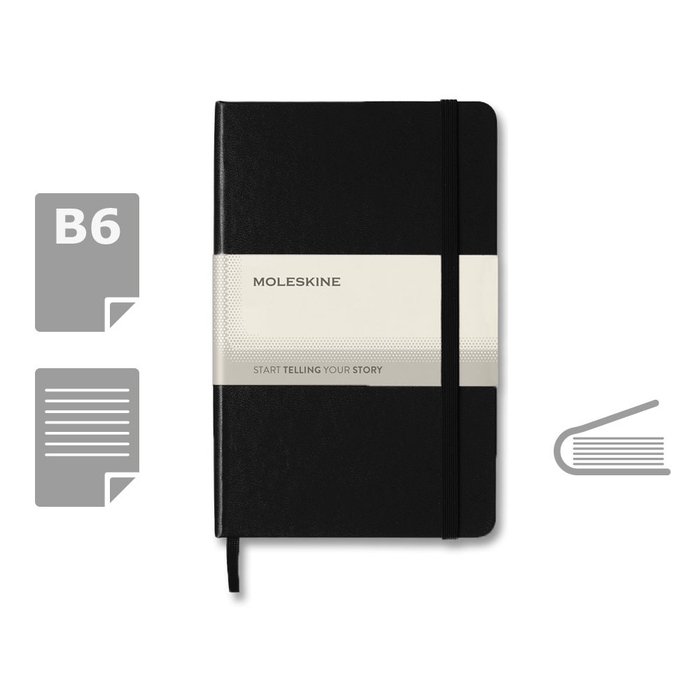 Блокнот MOLESKINE, B6 для нанесения логотипа
