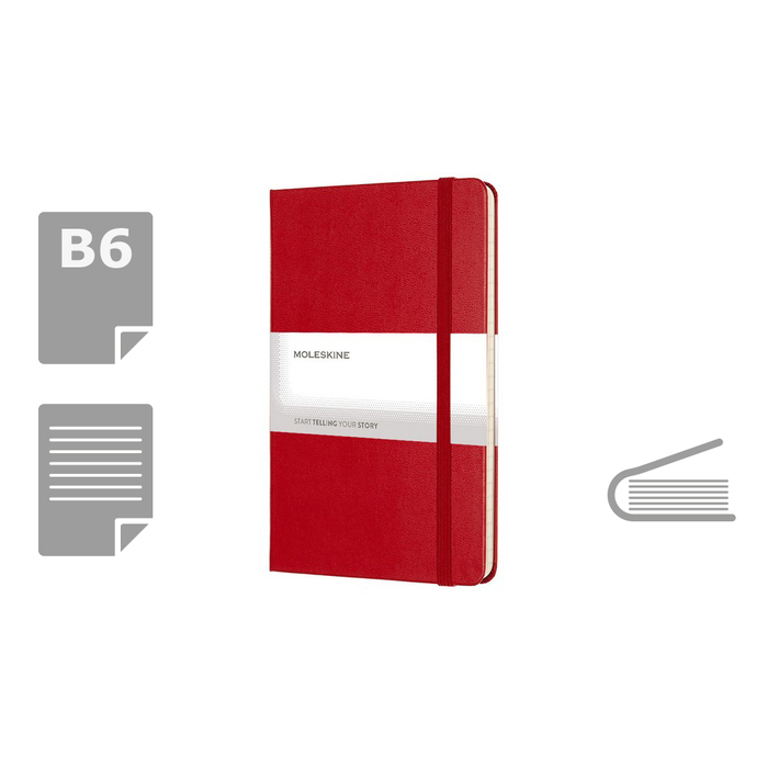 Блокнот MOLESKINE, B6 для нанесения логотипа
