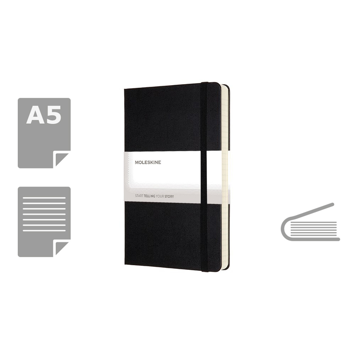 Блокнот MOLESKINE A5 для нанесения логотипа