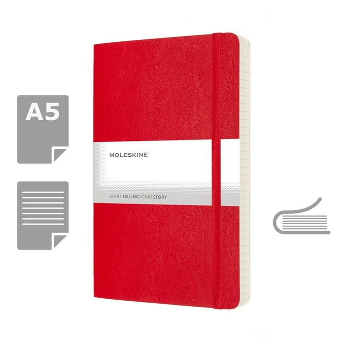 Блокнот MOLESKINE A5 для нанесения логотипа