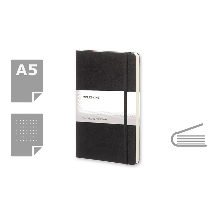 Блокнот MOLESKINE A5 для нанесения логотипа