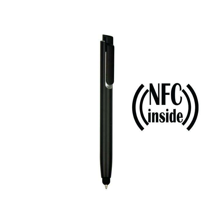 Шариковая ручка с NFC-чипом и стилусом для нанесения логотипа