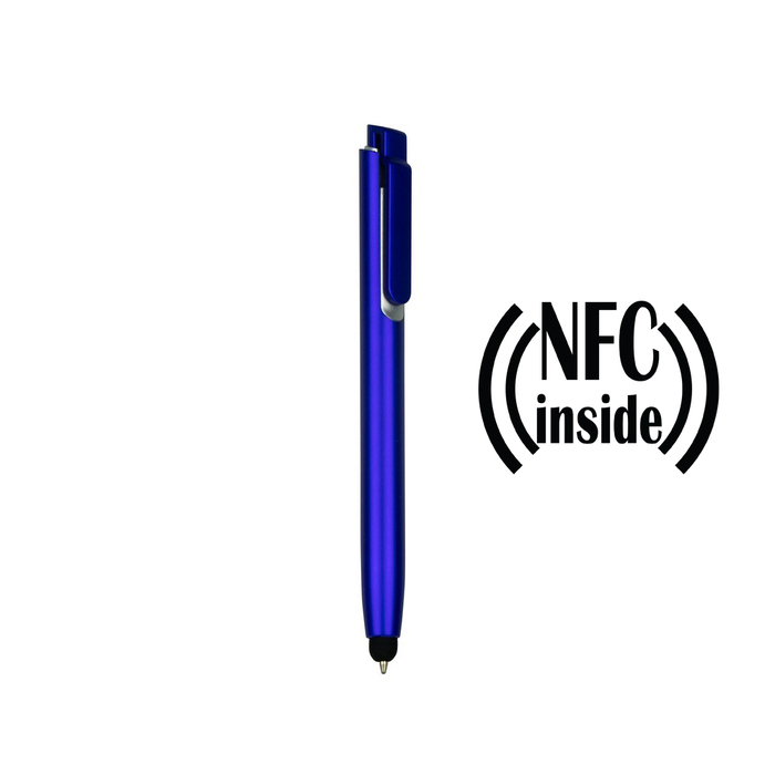 Шариковая ручка с NFC-чипом и стилусом для нанесения логотипа