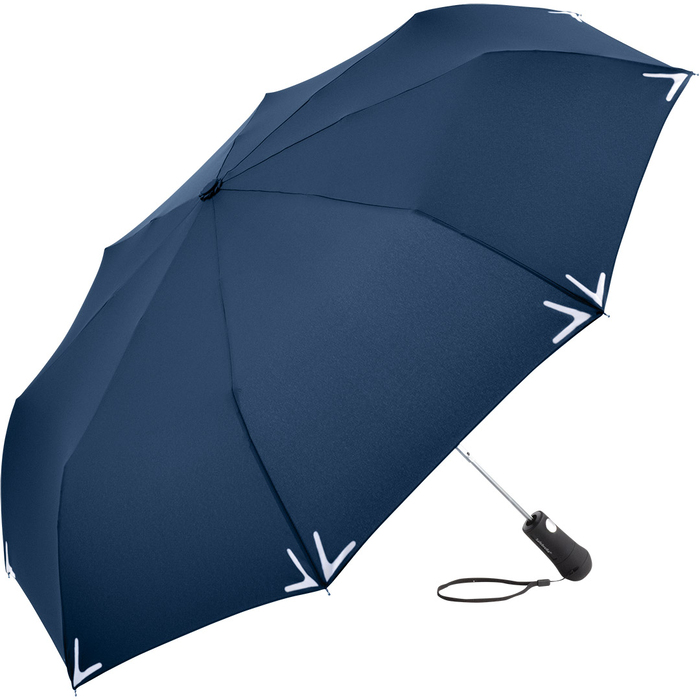 Мини-зонт AC Safebrella® с LED-подсветкой для нанесения логотипа
